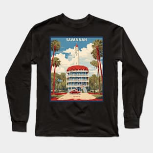 Savannah Georgia United States of America Tourism Vintage Poster Long Sleeve T-Shirt